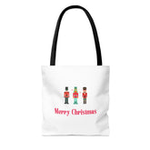 Merry Christmas Stylish Tote Bags White, Reusable Canvas Tote Bags, Available in Different Size - Infinite Pack